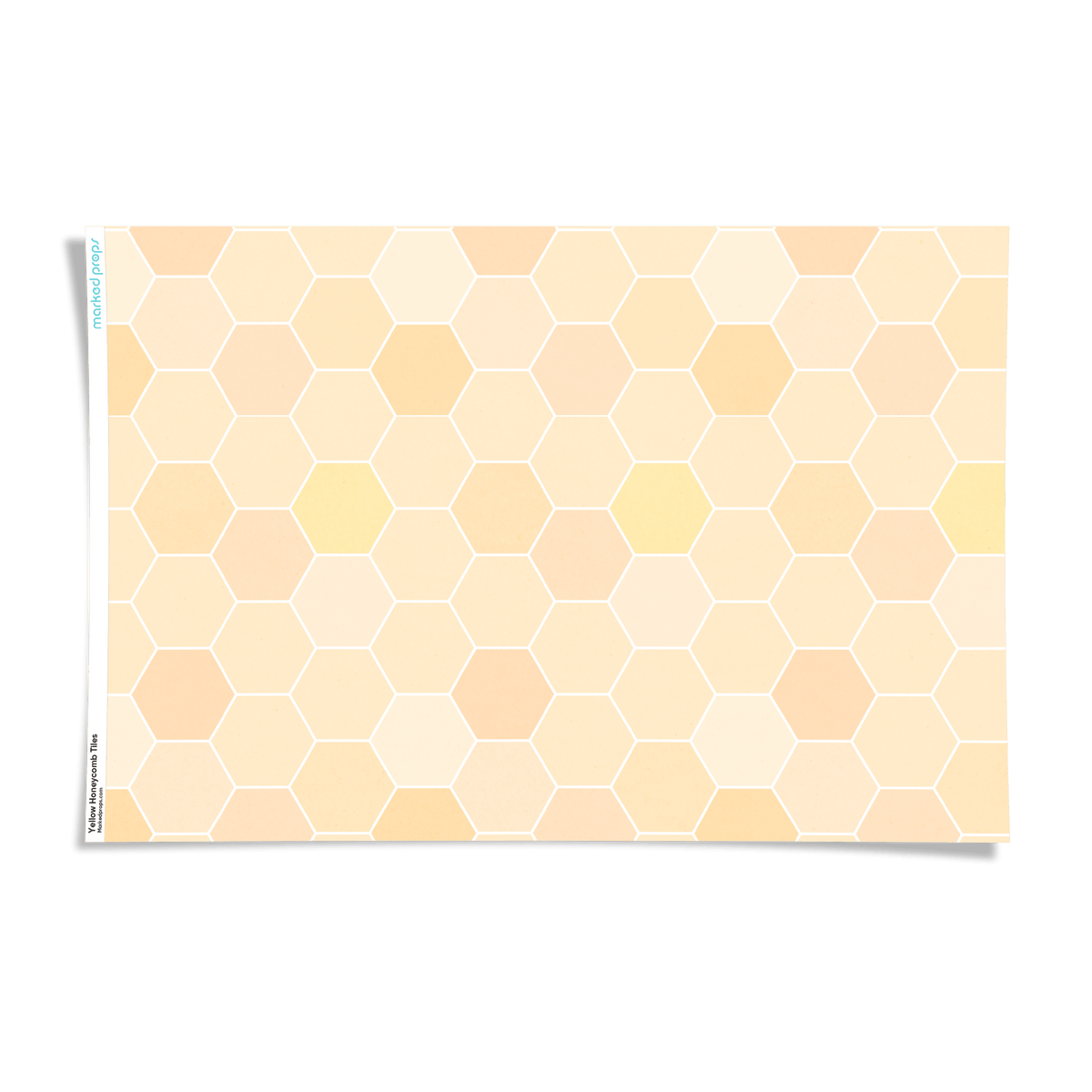 Yelllow Honeycomb Tiles Backdrop Marked Props