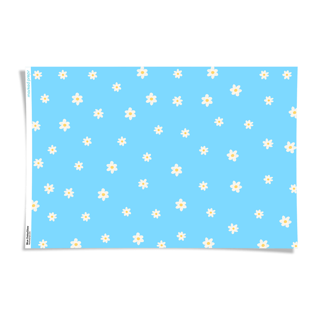Blue DaisyGlow Backdrop - Marked Props