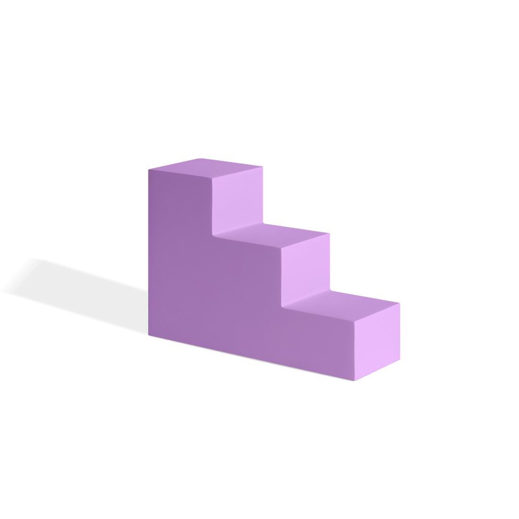 Classic 3-Step Stair Block - Marked Props