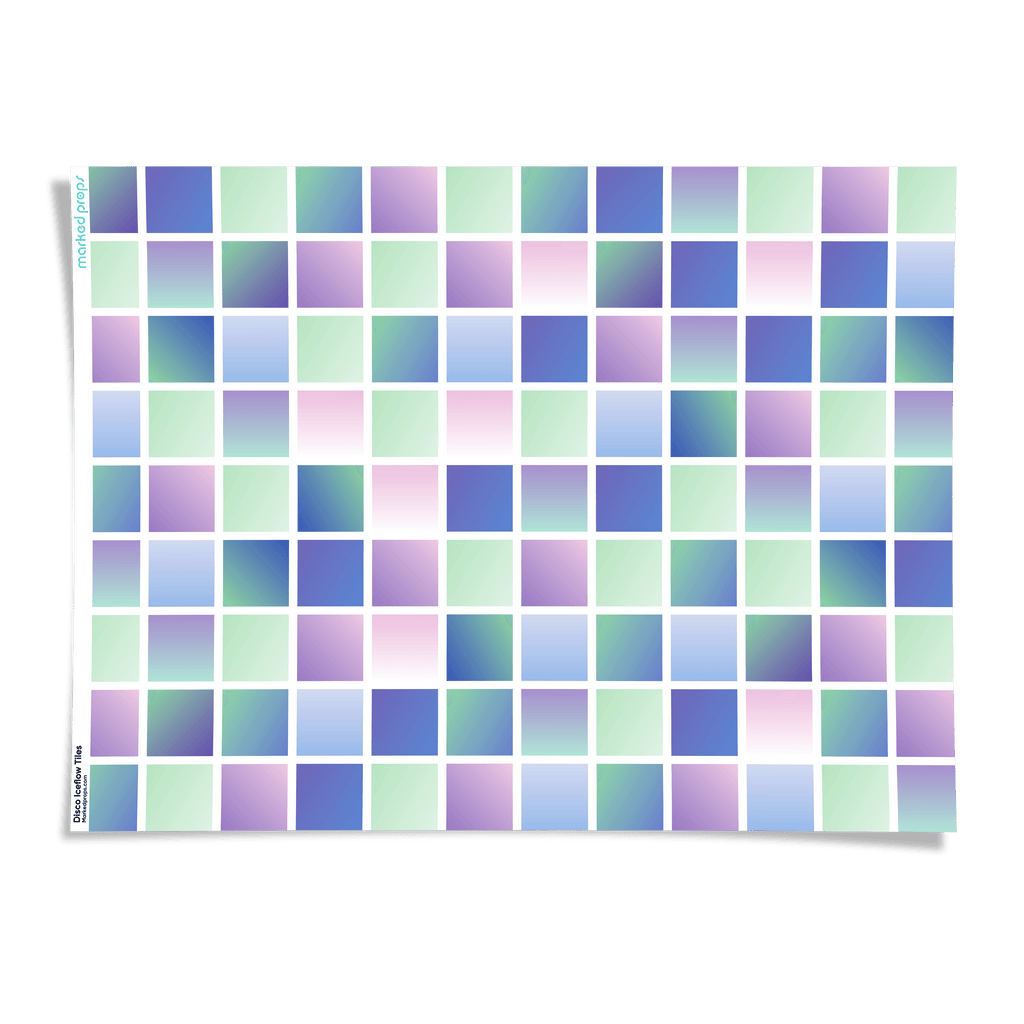 Disco Iceflow Tiles Backdrop - Marked Props