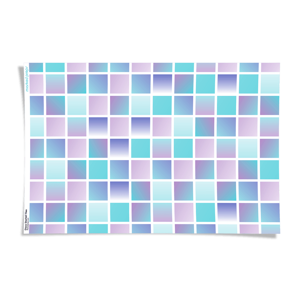 Disco Starfall Tiles Backdrop - Marked Props