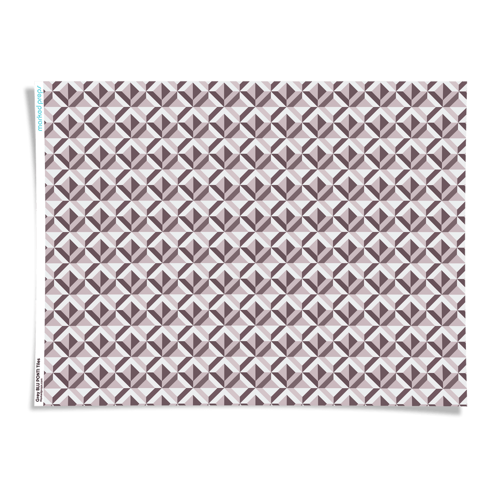 Grey BLU PONTI Tiles Backdrop - Marked Props