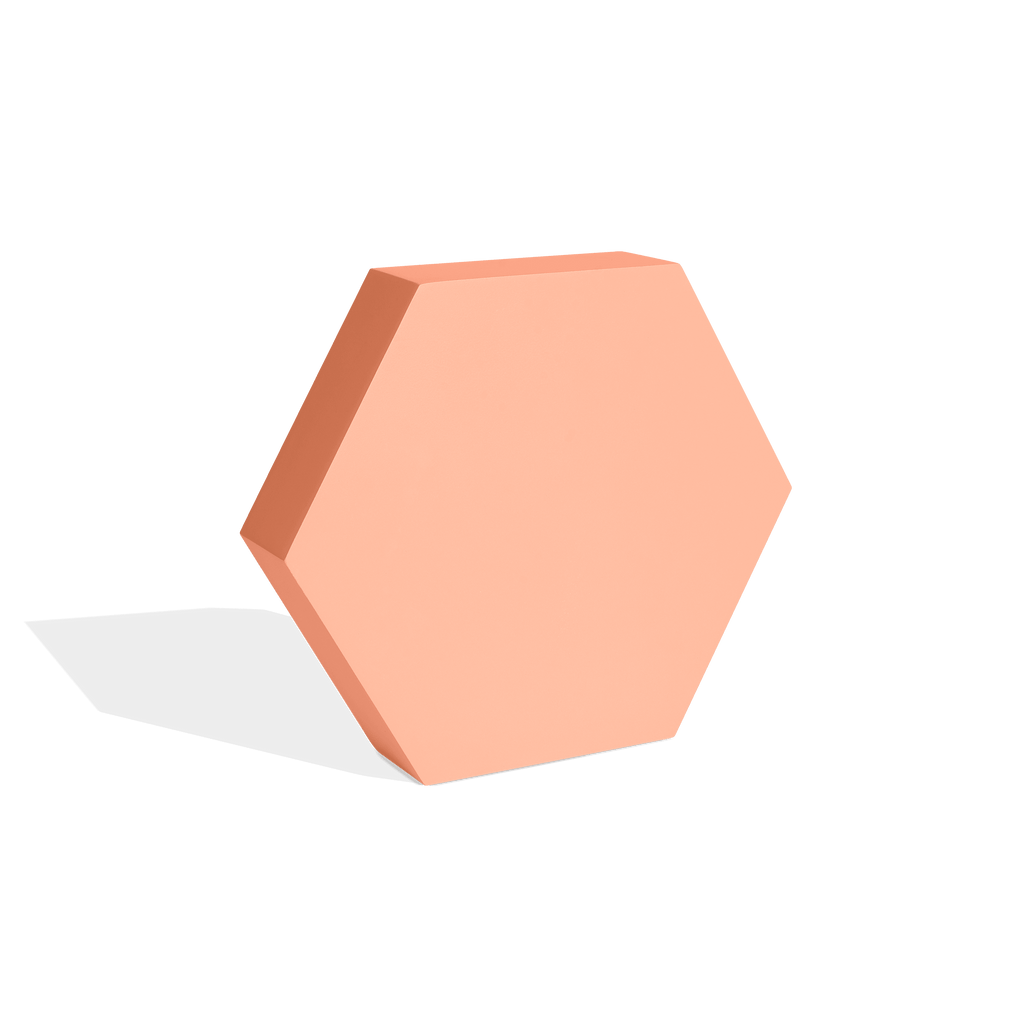 Large Flat Hexagon Block - Marked Props