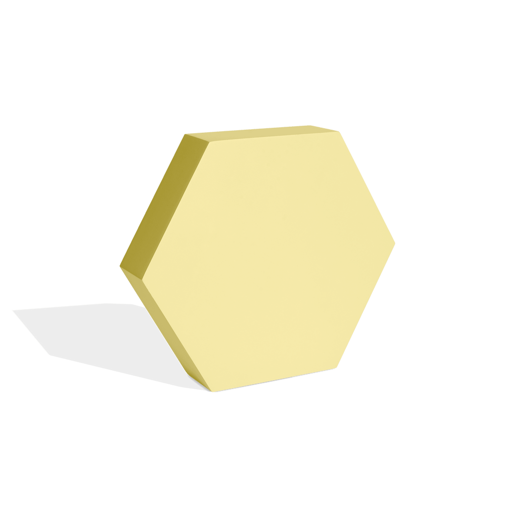 Large Flat Hexagon Block - Marked Props