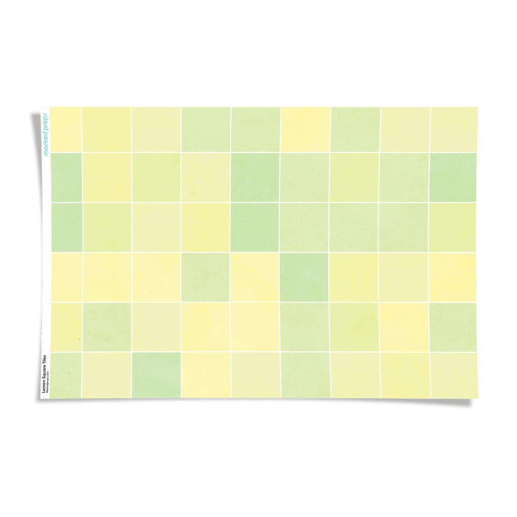 Lemon Square Tiles Backdrop - Marked Props
