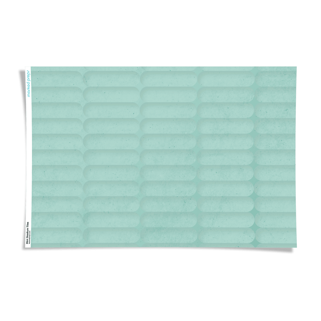 Mint Stadium Tiles Backdrop - Marked Props