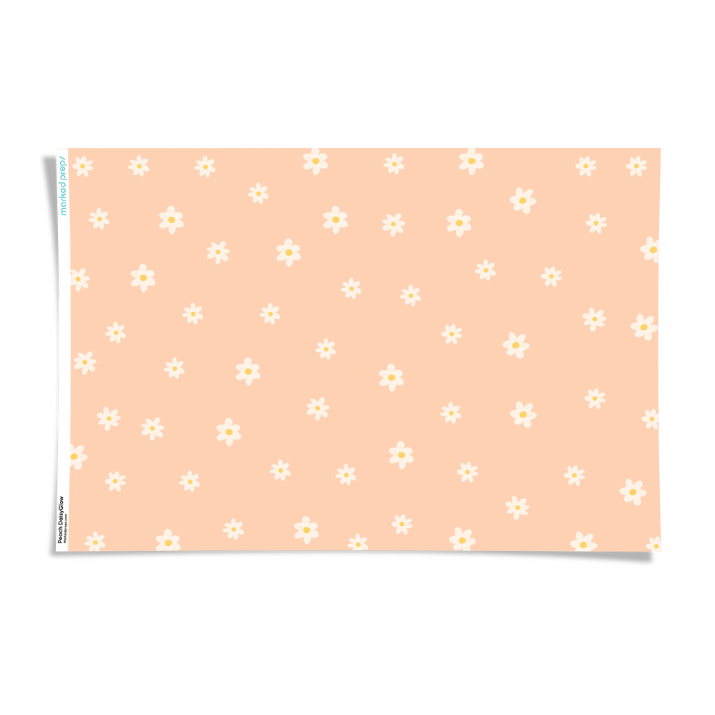 Peach DaisyGlow Backdrop - Marked Props