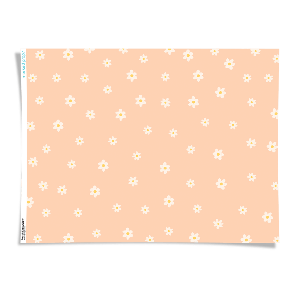 Peach DaisyGlow Backdrop - Marked Props