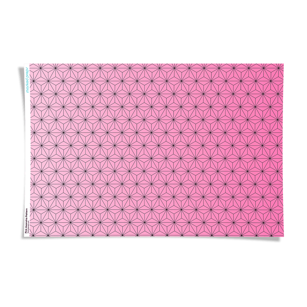 Pink Asanoha Pattern Backdrop - Marked Props