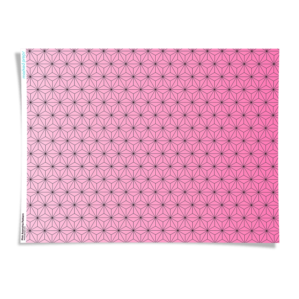 Pink Asanoha Pattern Backdrop - Marked Props