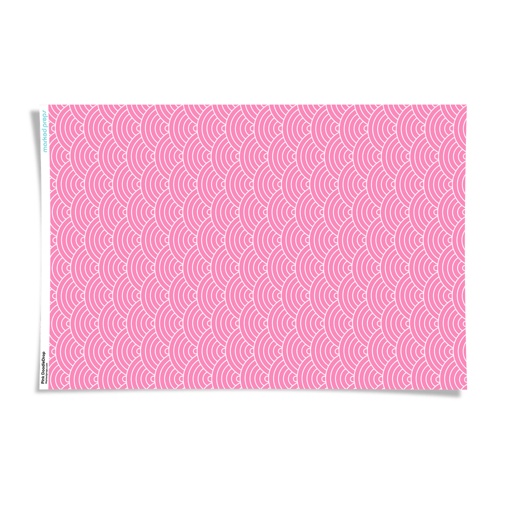 Pink DoodleDrop Backdrop - Marked Props