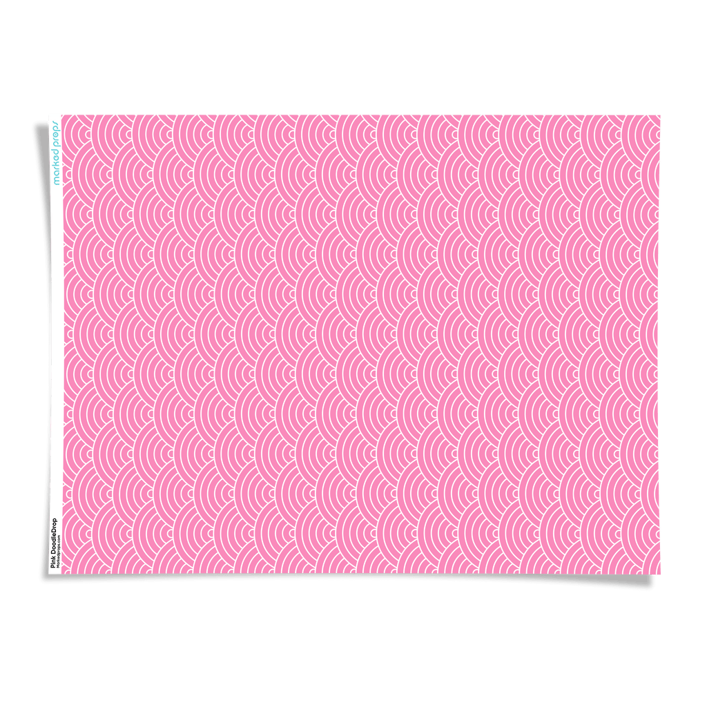 Pink DoodleDrop Backdrop - Marked Props