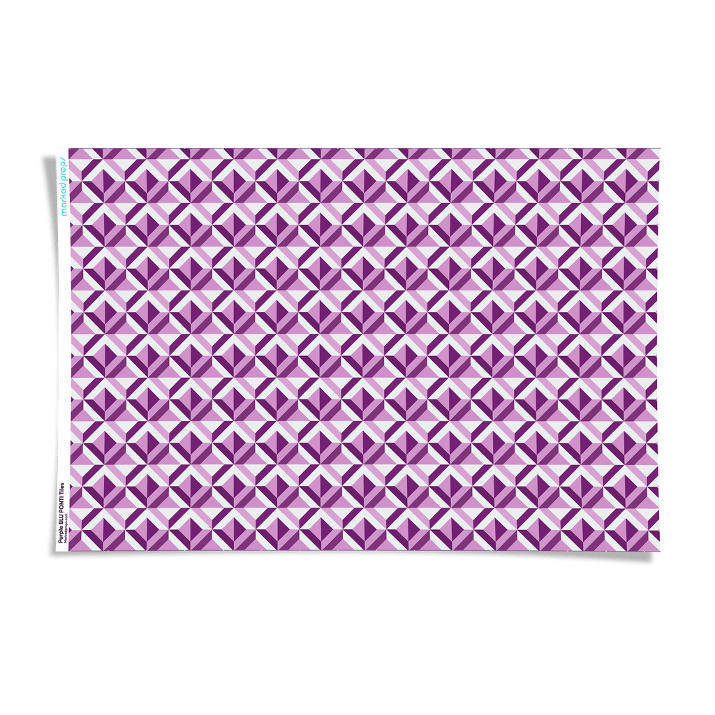 Purple BLU PONTI Tiles Backdrop - Marked Props