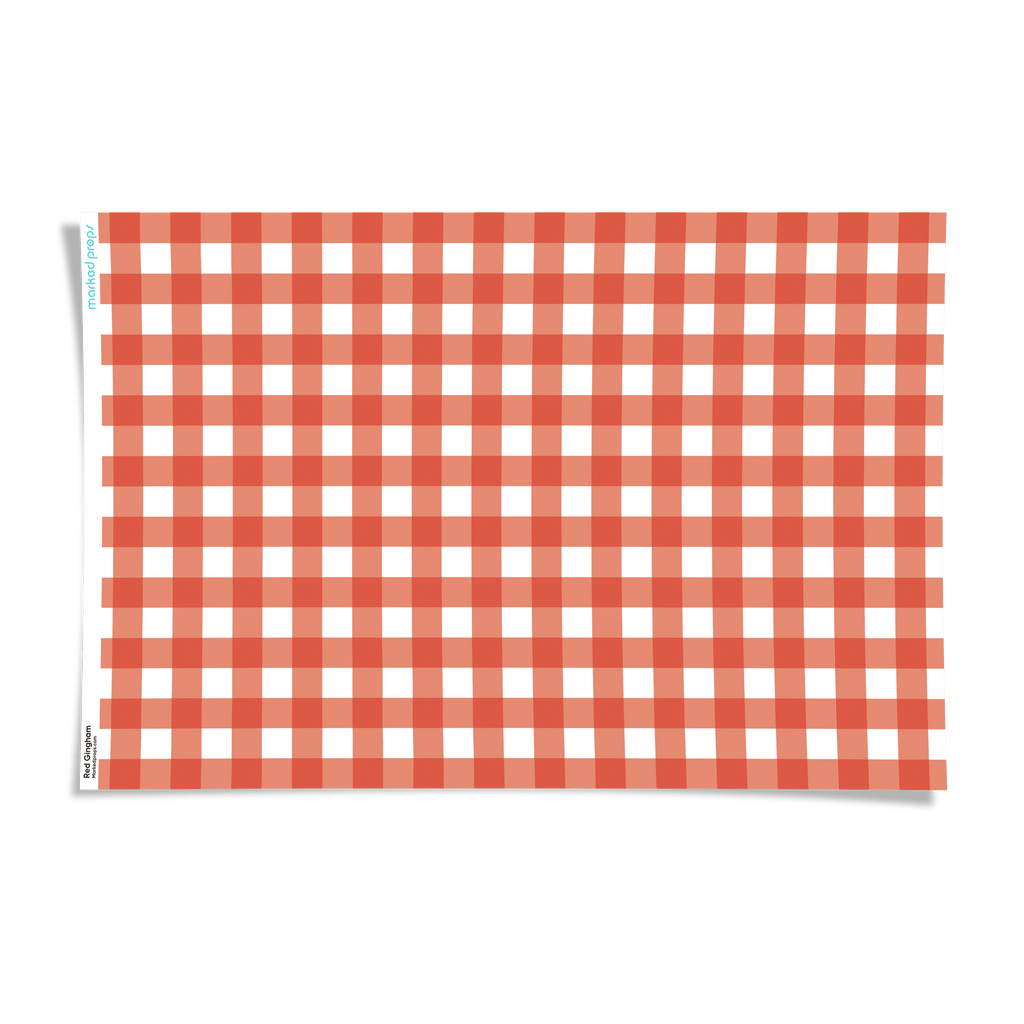 Red Gingham Backdrop - Marked Props