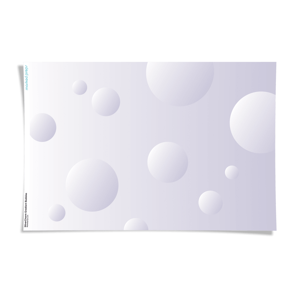 SilverCharm Gradient Bubbles Backdrop - Marked Props