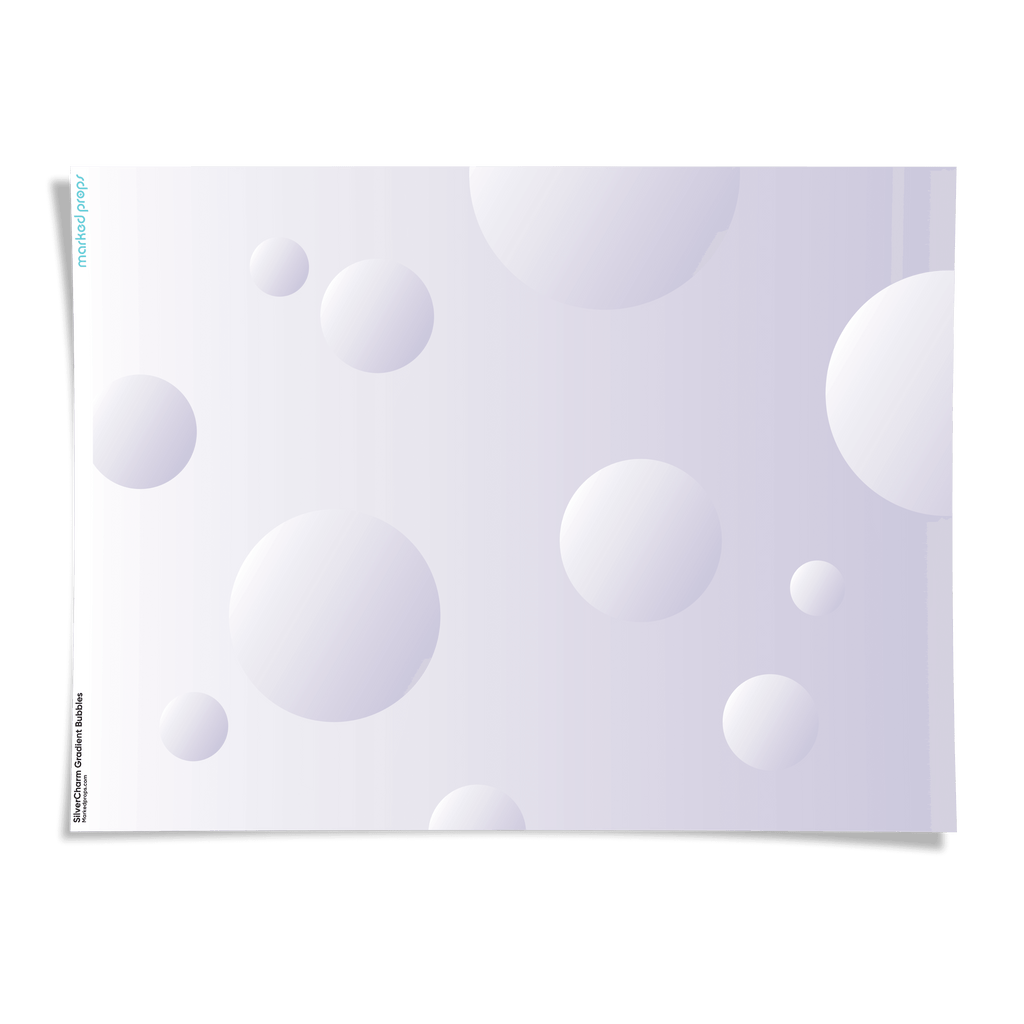 SilverCharm Gradient Bubbles Backdrop - Marked Props