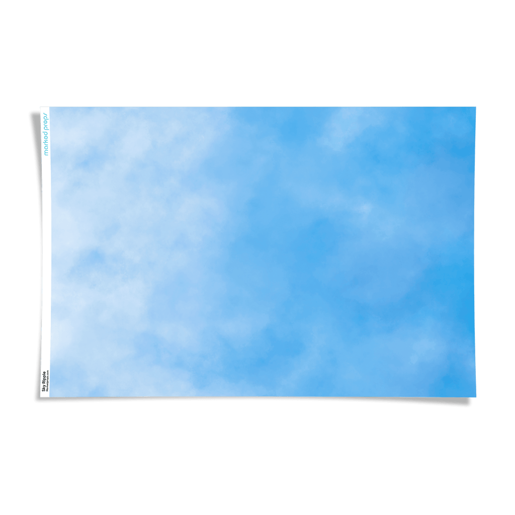 Sky Ripple Watercolor Backdrop - Marked Props