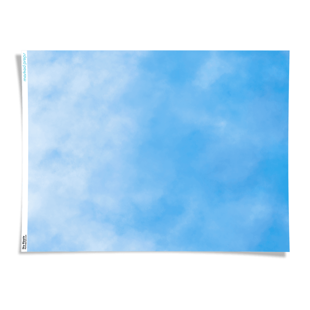 Sky Ripple Watercolor Backdrop - Marked Props