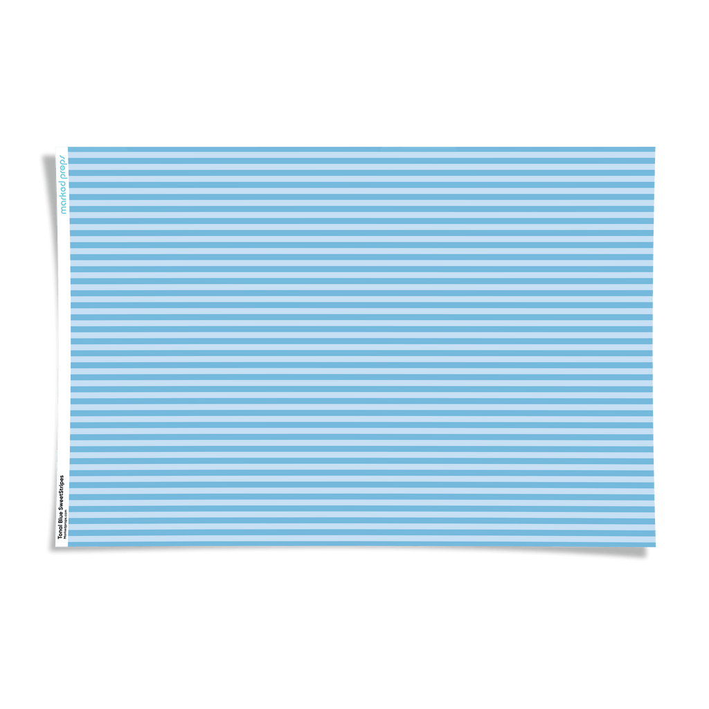 Tonal Blue SweetStripes Backdrop - Marked Props