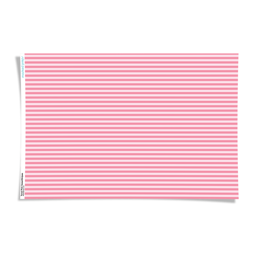 Tonal Pink SweetStripes Backdrop - Marked Props