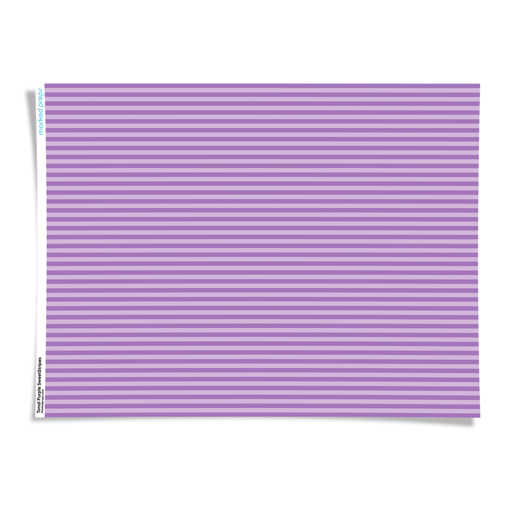 Tonal Purple SweetStripes Backdrop - Marked Props