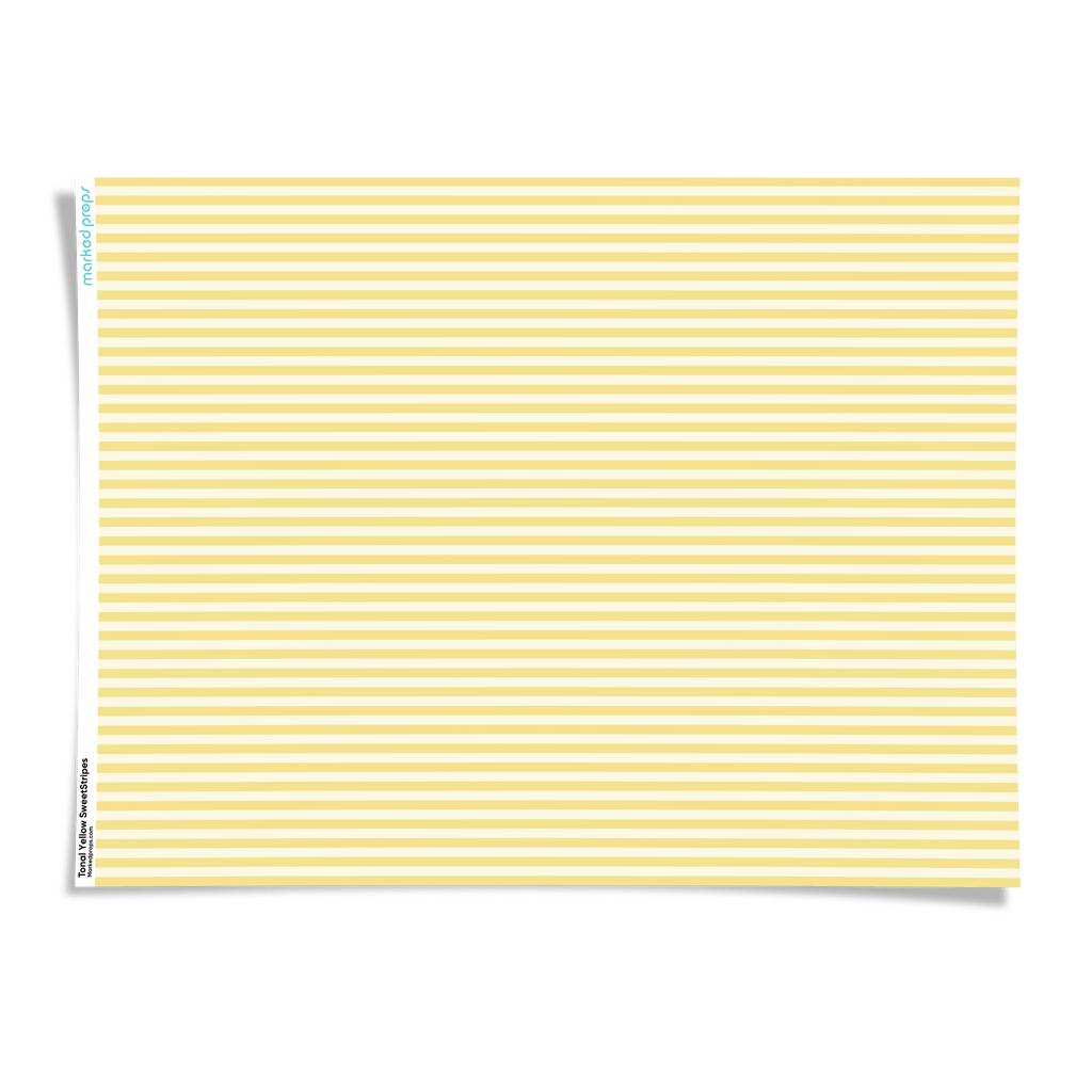 Tonal Yellow SweetStripes Backdrop - Marked Props