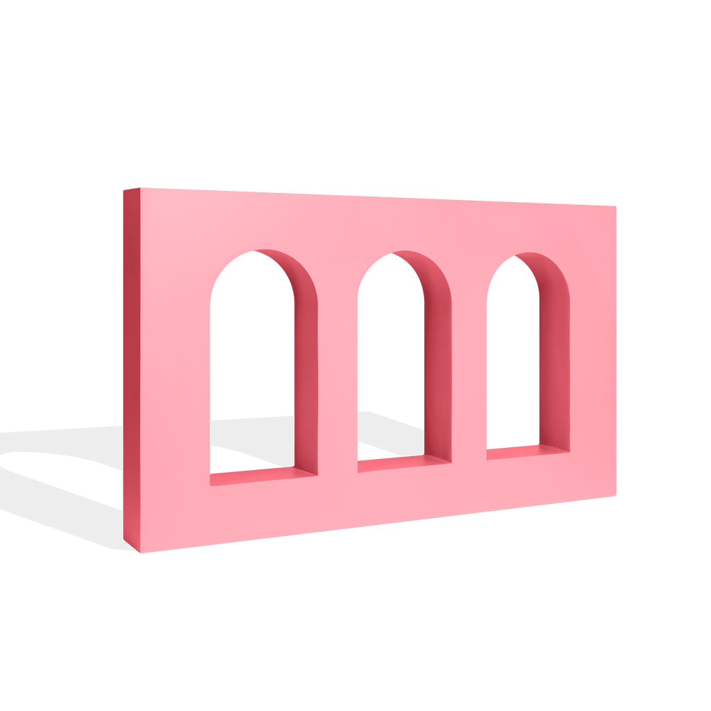 Triple Arch Framed Wall - Marked Props