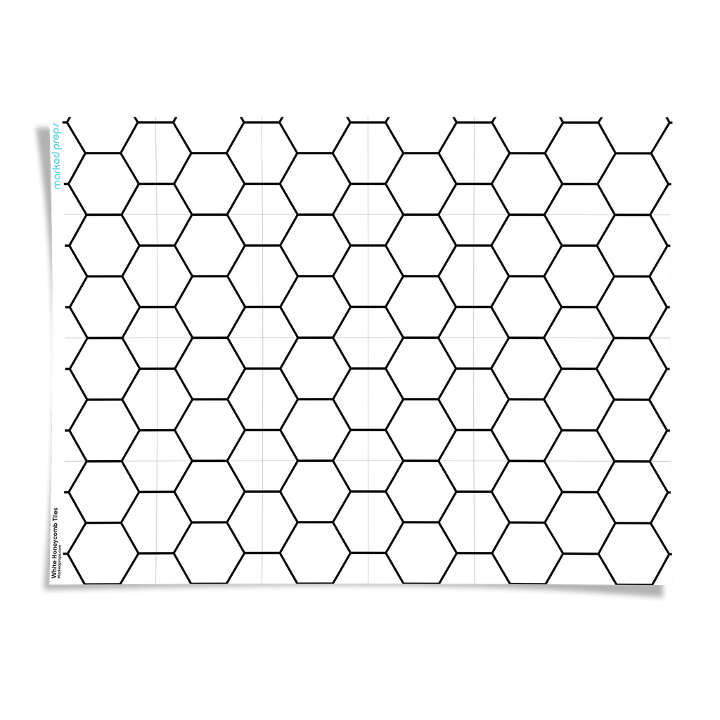 White Honeycomb Tiles Backdrop - Marked Props