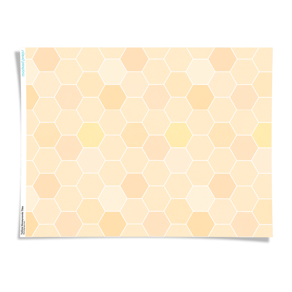 Yelllow Honeycomb Tiles Backdrop - Marked Props