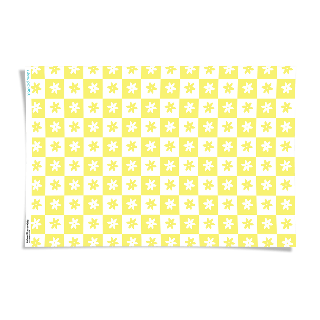 Yellow BlossomGrid Backdrop - Marked Props
