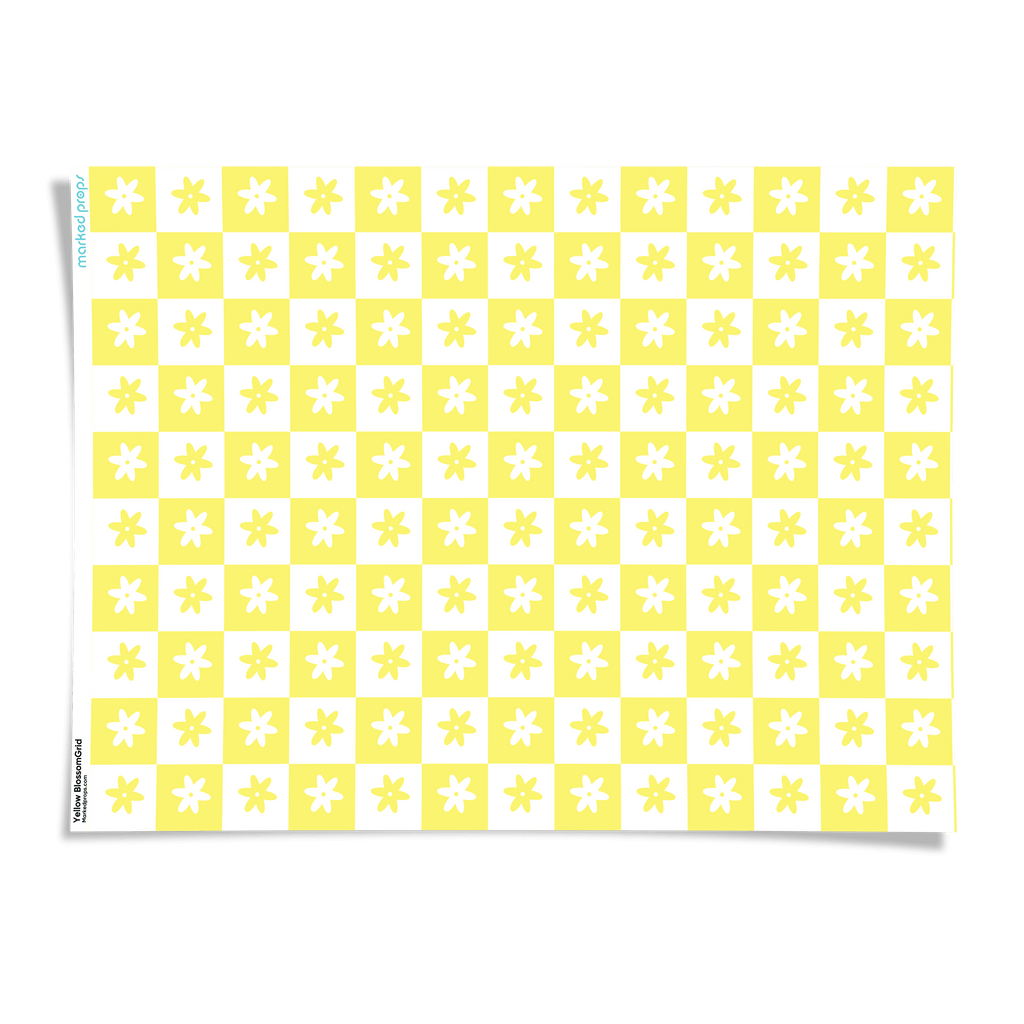 Yellow BlossomGrid Backdrop - Marked Props