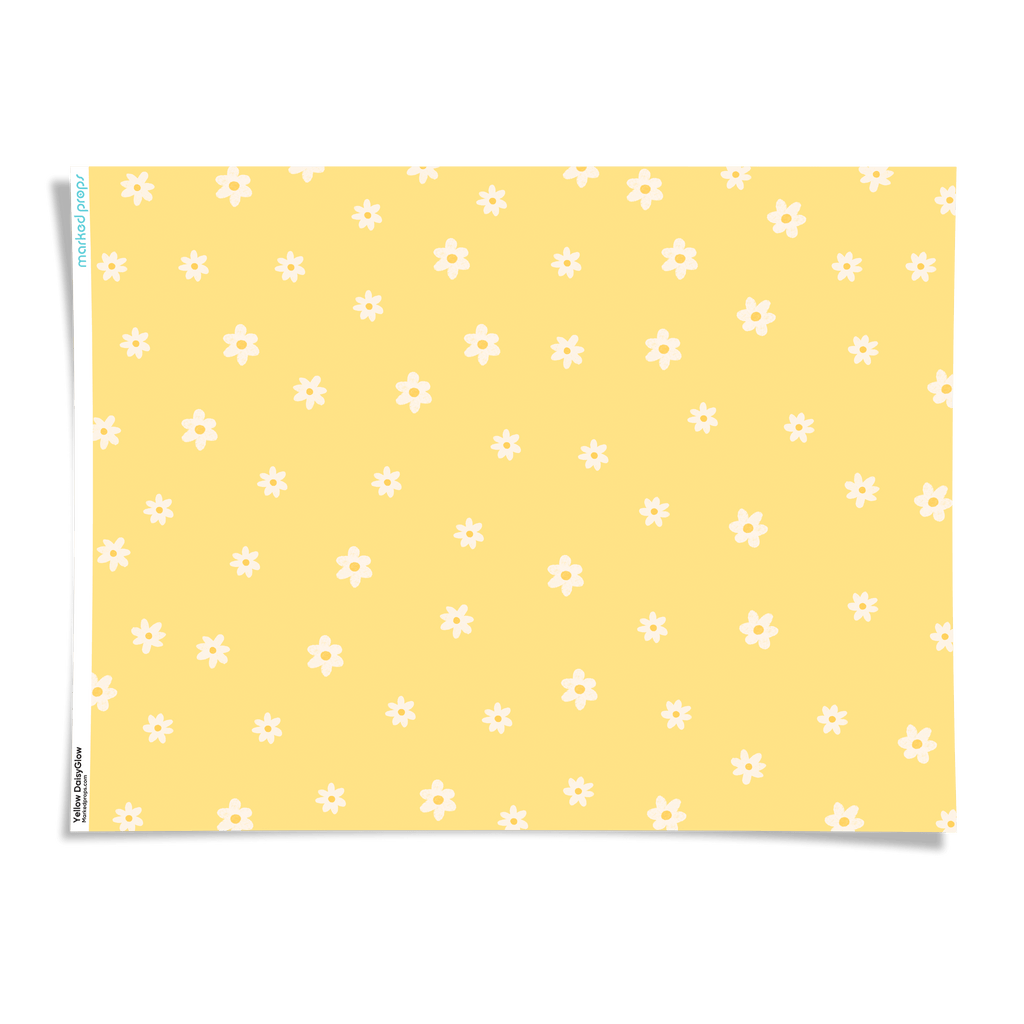 Yellow DaisyGlow Backdrop - Marked Props