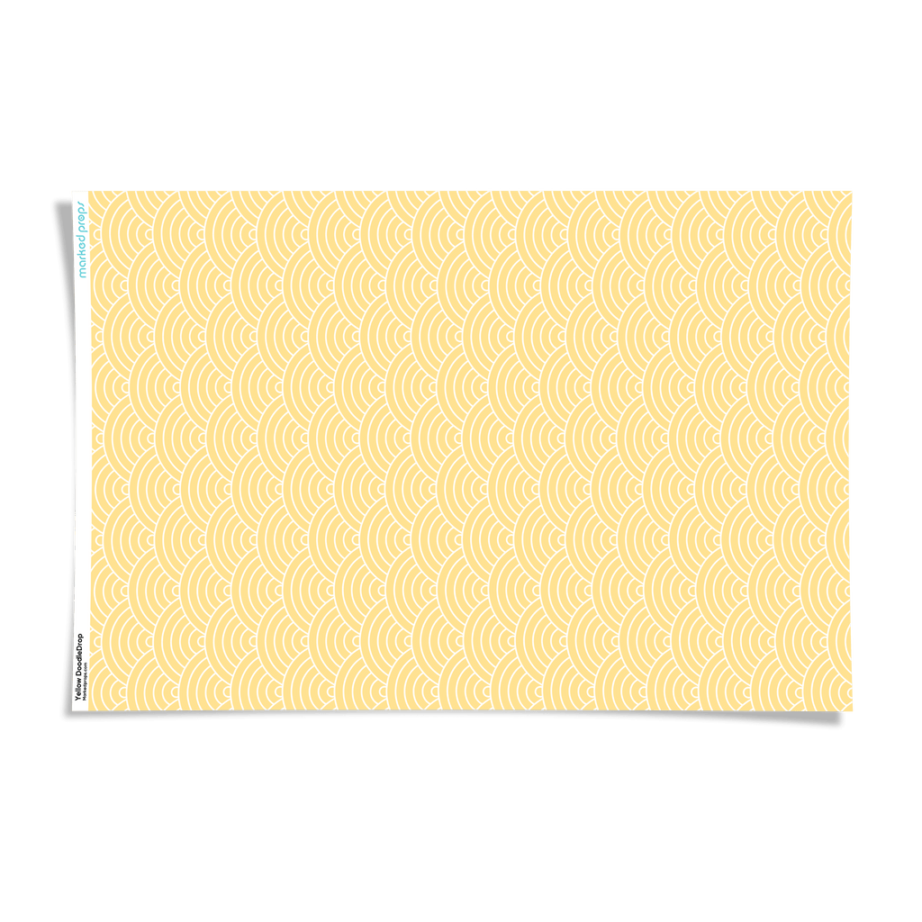 Yellow DoodleDrop Backdrop - Marked Props