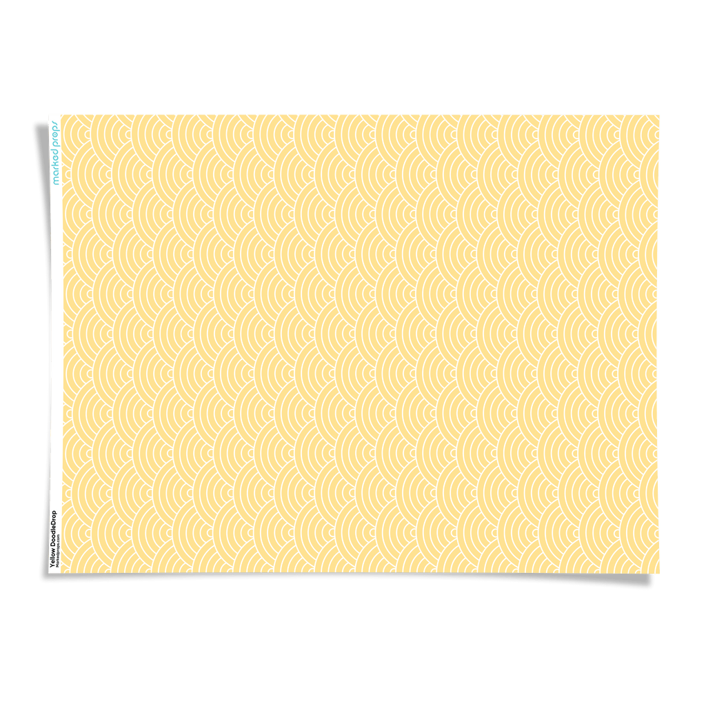 Yellow DoodleDrop Backdrop - Marked Props